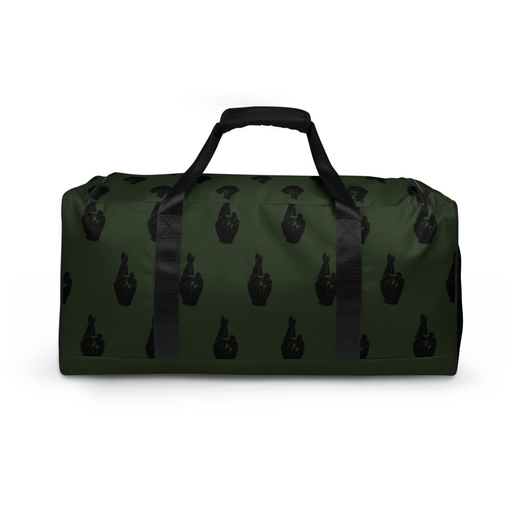 Crossed Fingers Duffle bag - Green