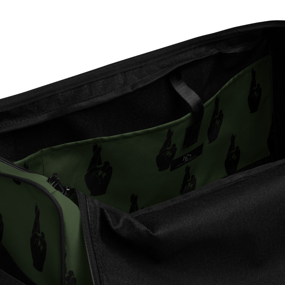 Crossed Fingers Duffle bag - Green