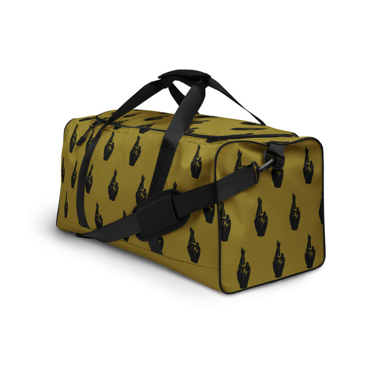 Crossed Fingers Duffle Bag - Dirty Gold