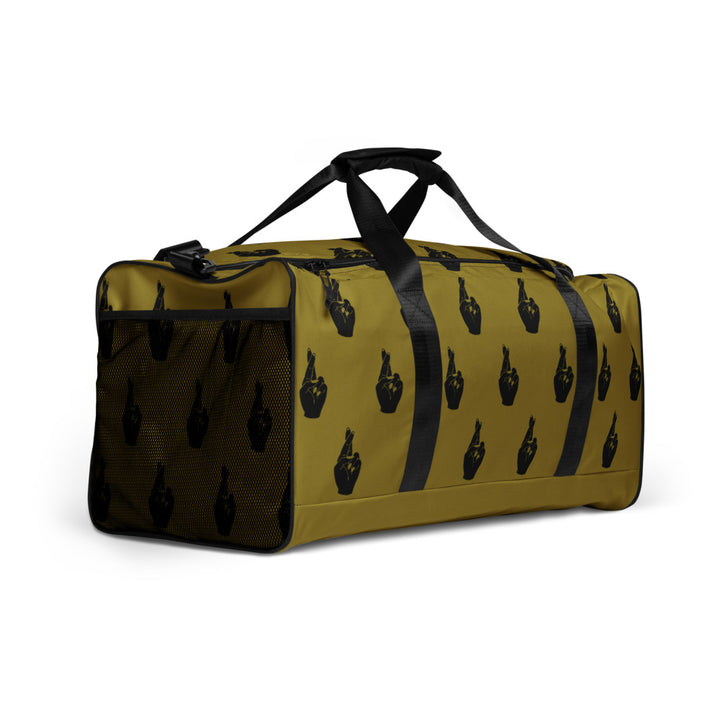 Crossed Fingers Duffle Bag - Dirty Gold