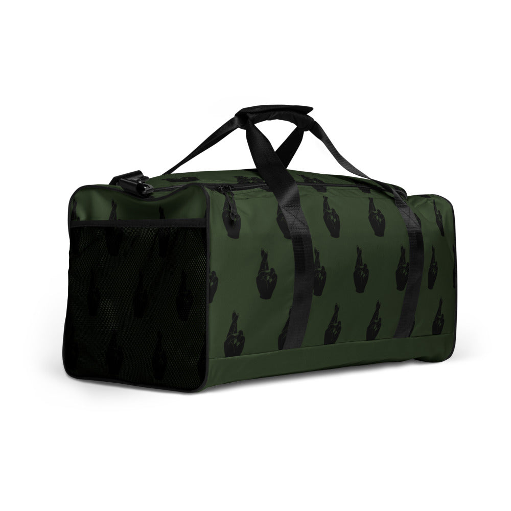 Crossed Fingers Duffle bag - Green