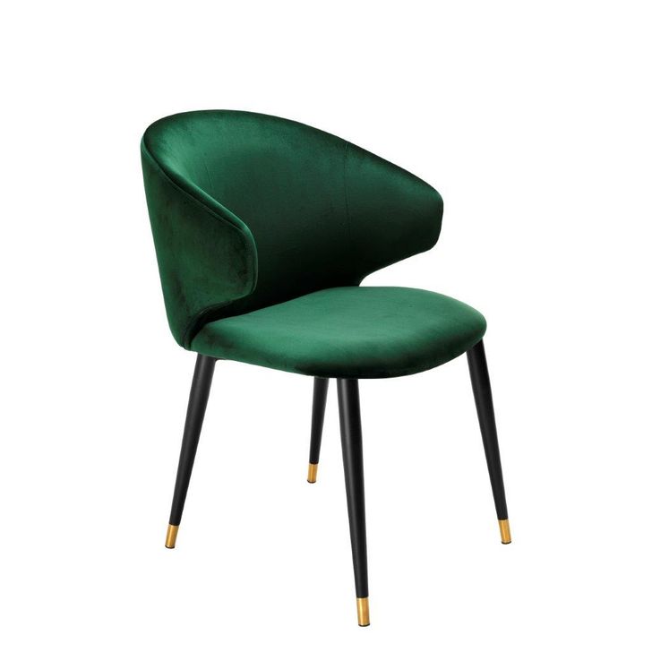 Eichholtz Volante Dining Chair Roche Dark Green Set of 2